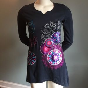 Desigual Appliqué Top